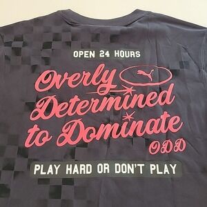 Puma x Scoot Henderson Mens Black ODD Short Sleeve T-Shirt Size M NWT